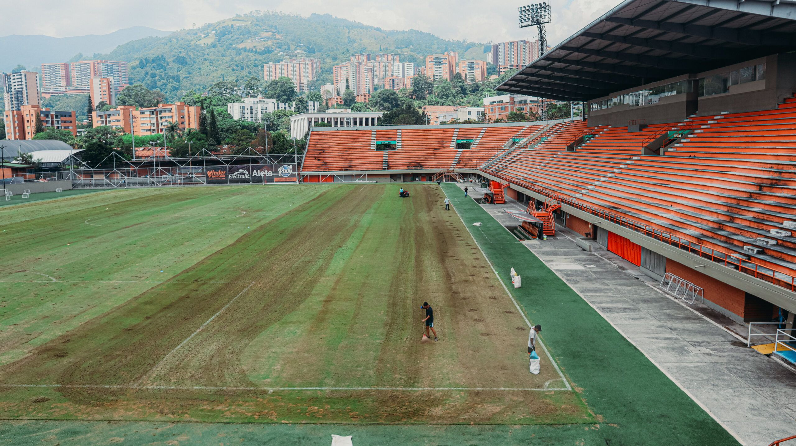 MANTENIMIENTO DE LA GRAMA DEL POLIDEPORTIVO SUR