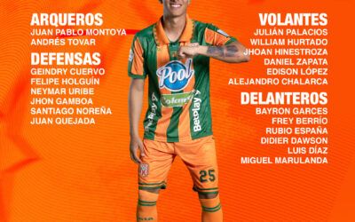 NUESTROS CONVOCADOS PARA LA JORNADA DE HOY
