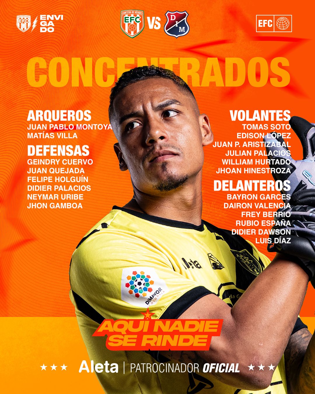 CONVOCADOS PARA LA SEMIFINAL DE LA COPA BETPLAY DIMAYOR 2025