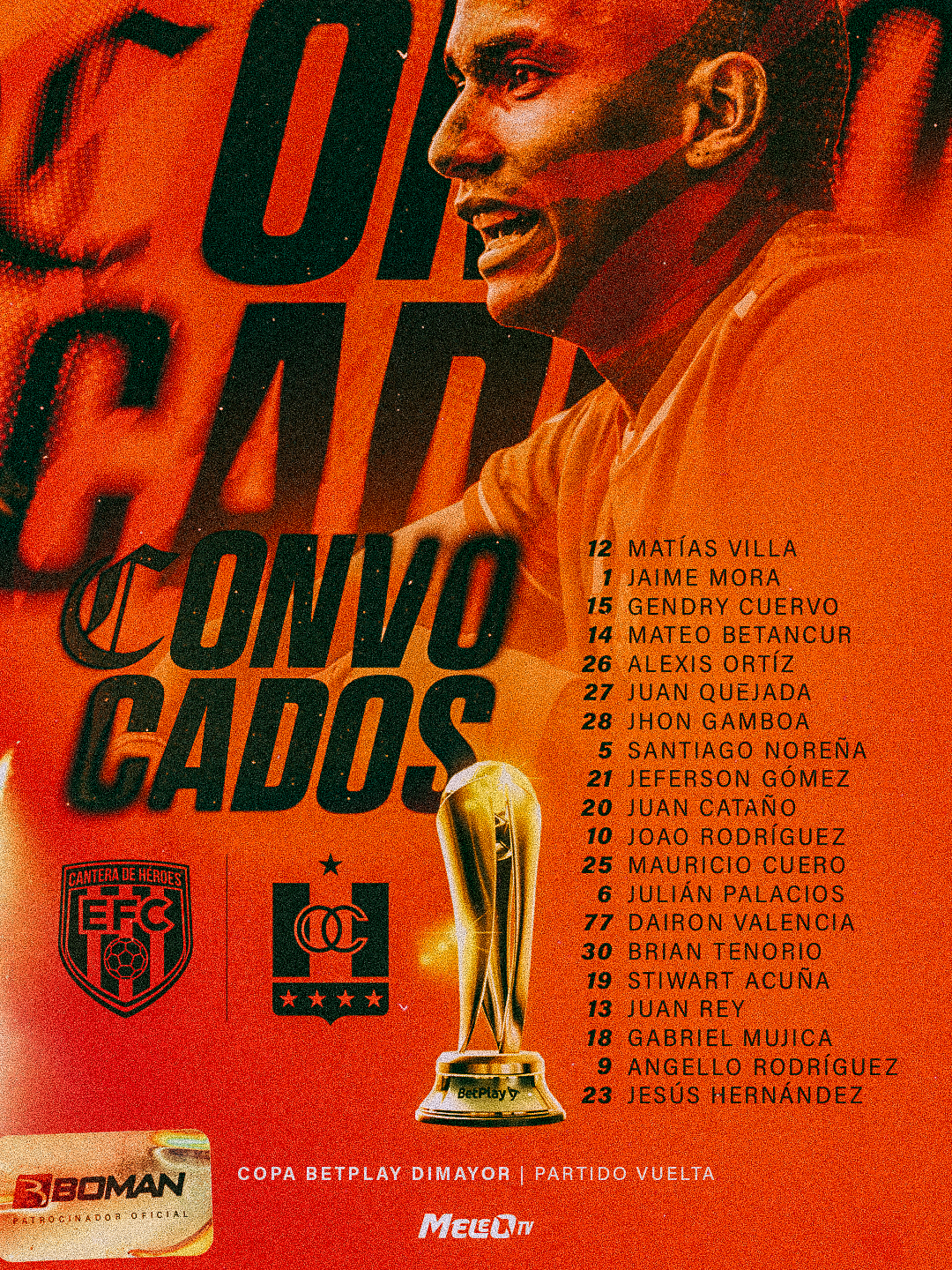 CONVOCADOS DE LA FECHA
